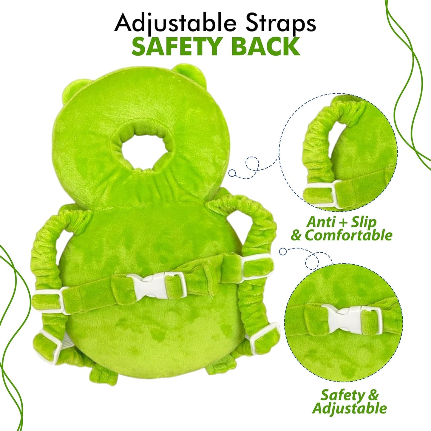 Baby Head Protector - Cozy Frog